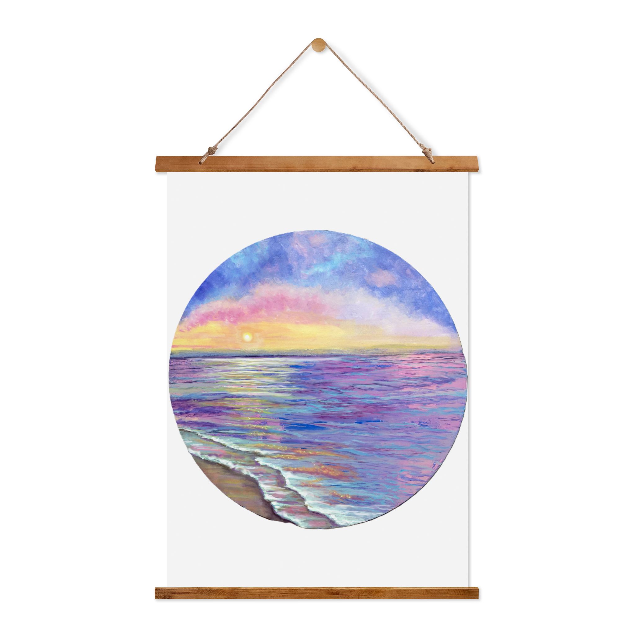 Dancing Sea Lights Wall Tapestry - Image 2