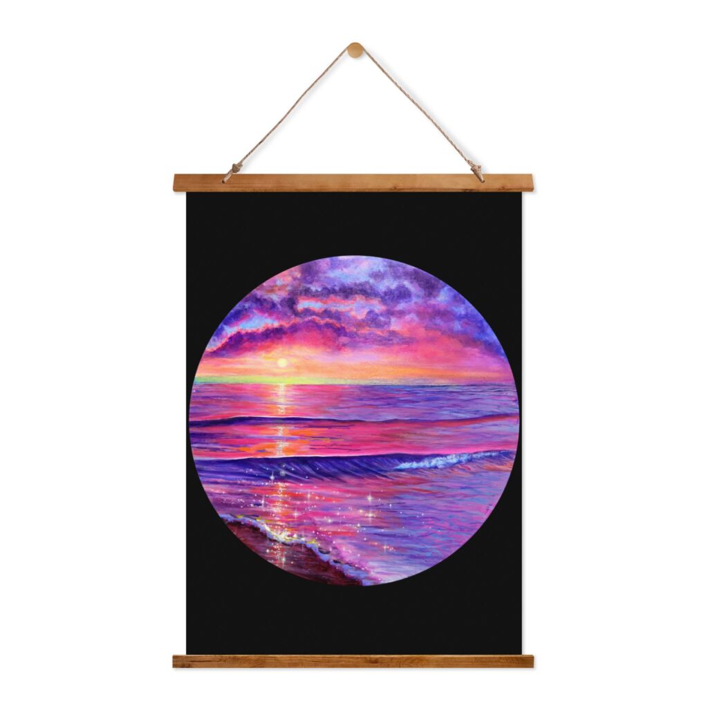 Sunset Seascape Wall Tapestry