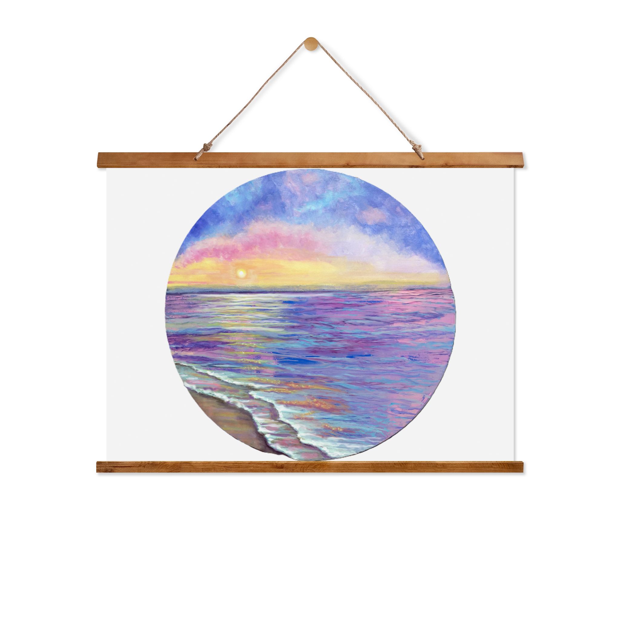 Dancing Sea Lights Wall Tapestry