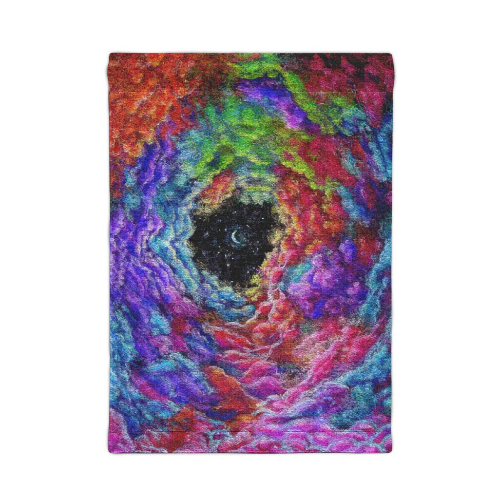 Surreal Galactic Brightly Colored Clouds Woven Wall Tapestry — Home Decor